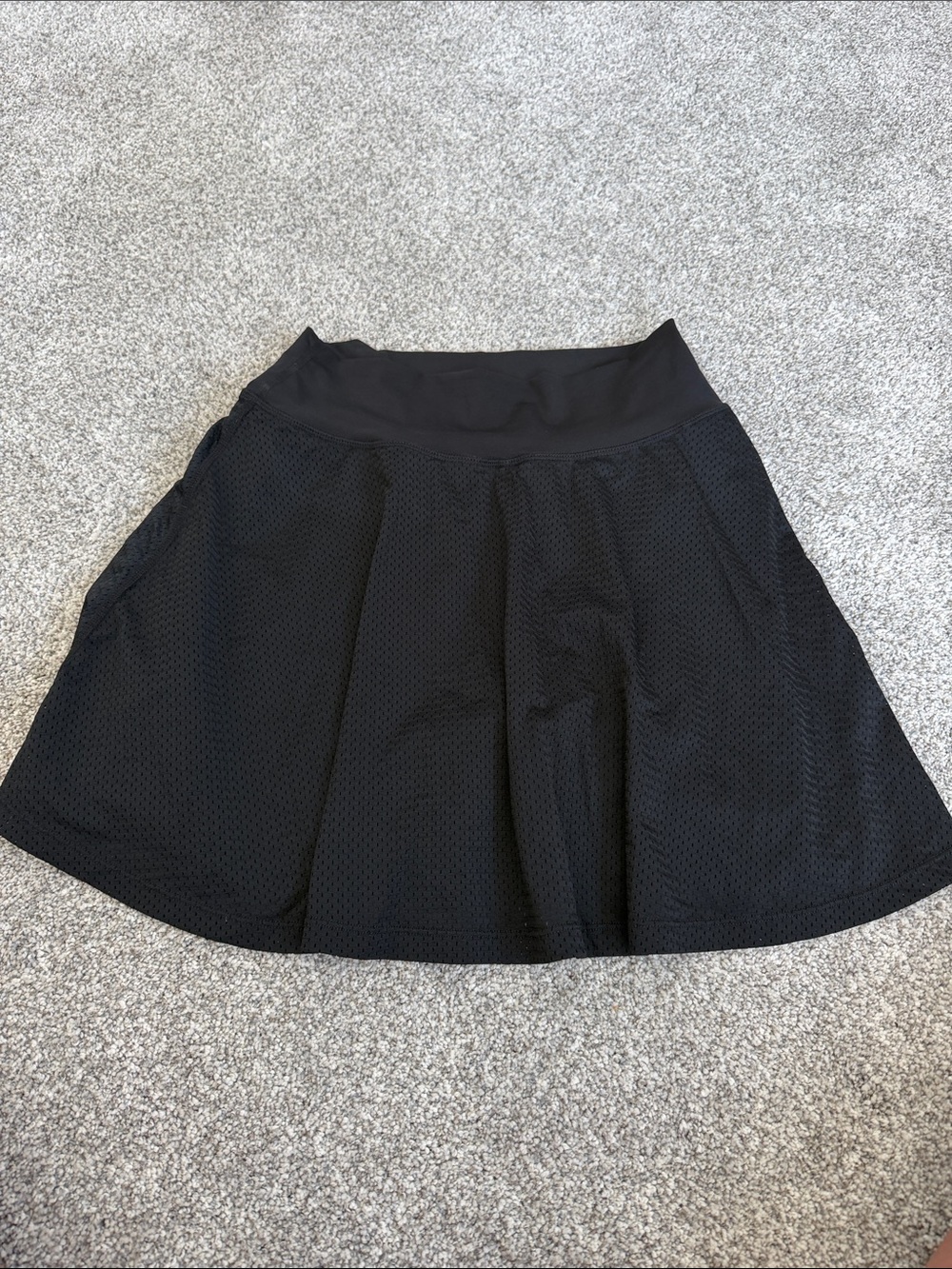 BuffBunny Black Mesh Circle Skirt